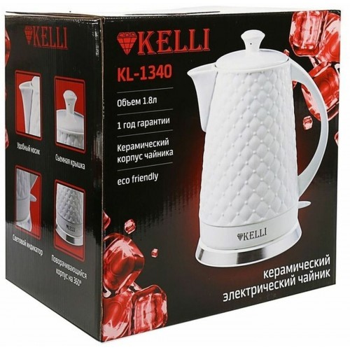 Электрочайник Kelli KL-1340 (белый) 3