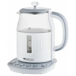Электрочайник Kelli KL-1373 (белый/серый)