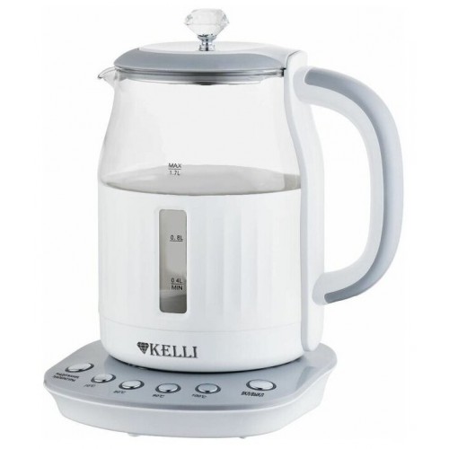 Электрочайник Kelli KL-1373 (белый/серый) 