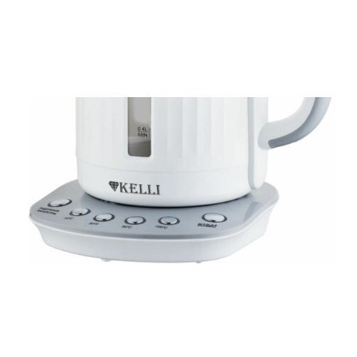 Электрочайник Kelli KL-1373 (белый/серый) 2