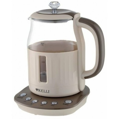 Электрочайник Kelli KL-1373 (белый/серый) 3