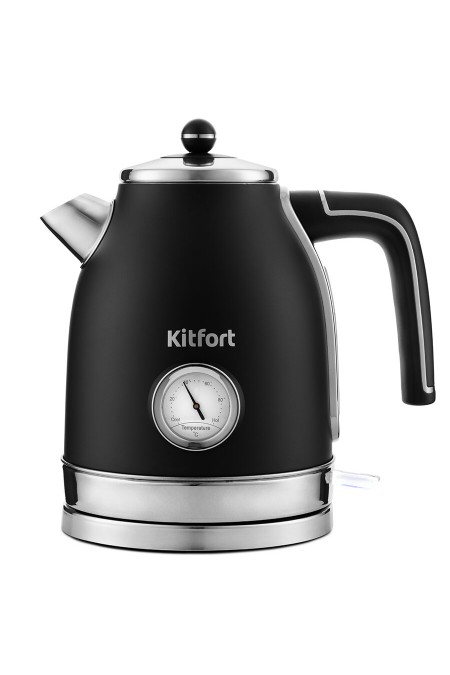 Электрочайник Kitfort КТ-6102-1 (черный/серебристый) 1