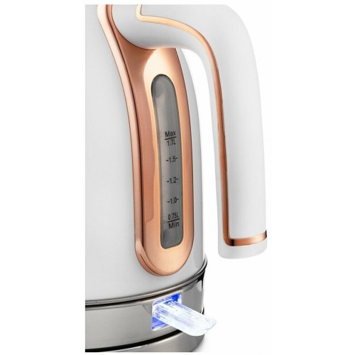 Электрочайник Kitfort KT-6102-3 (белый/золотой) 5