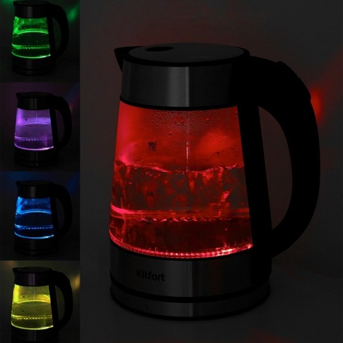 Электрочайник Kitfort КТ-6105 (серебристый/черный) 6