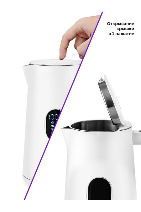 Электрочайник Kitfort КТ-6115-1 (белый) 3