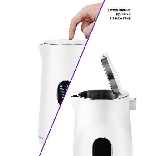 Электрочайник Kitfort КТ-6115-1 (белый) 3