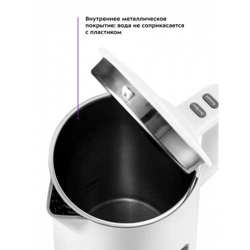 Электрочайник Kitfort КТ-6115-1 (белый) 4