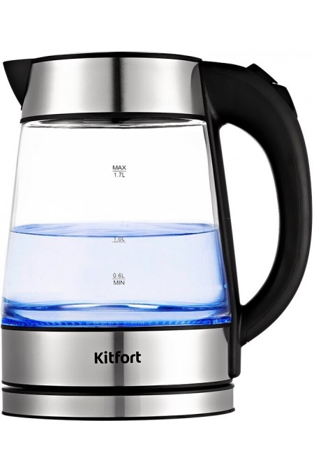 Электрочайник Kitfort KT-6118 (серебристый) 