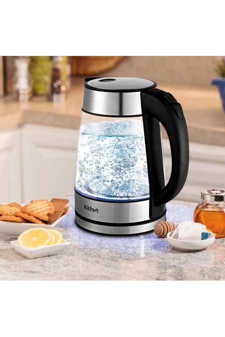 Электрочайник Kitfort KT-6118 (серебристый) 3