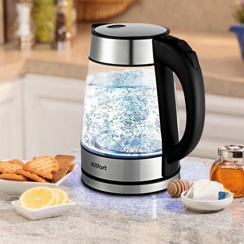 Электрочайник Kitfort KT-6118 (серебристый) 4
