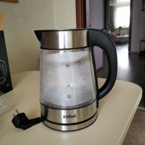 Электрочайник Kitfort KT-6118 (серебристый) 7