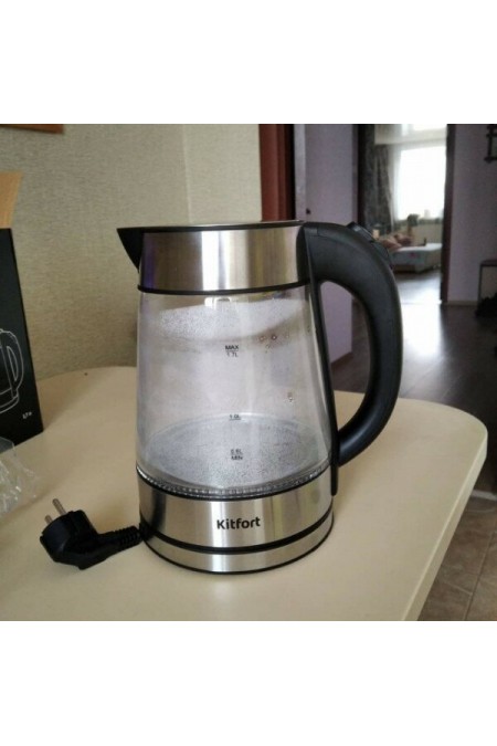 Электрочайник Kitfort KT-6118 (серебристый) 8