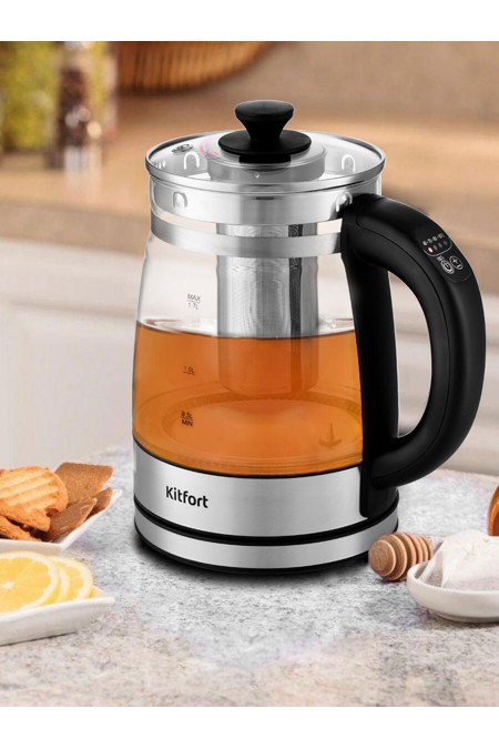 Электрочайник Kitfort KT-6119 (серебристый) 6