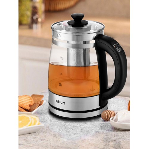 Электрочайник Kitfort KT-6119 (серебристый) 6