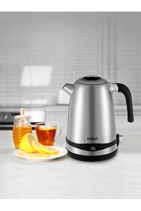 Электрочайник Kitfort KT-6121-5 (серебристый) 1