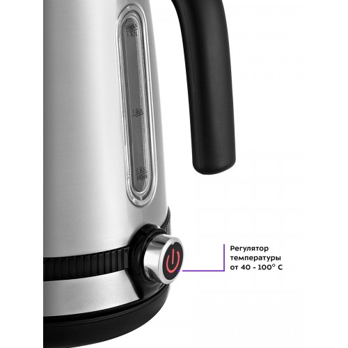 Электрочайник Kitfort KT-6121-5 (серебристый) 2