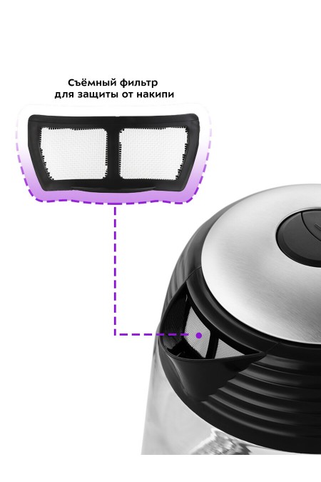 Электрочайник Kitfort КТ-6126 (черный) 1