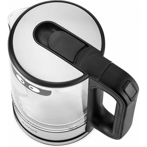 Электрочайник Kitfort КТ-6128 (черный/серебристый) 6