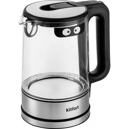 Электрочайник Kitfort КТ-6128 (черный/серебристый) 8