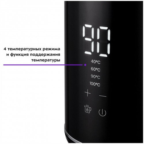 Электрочайник Kitfort КТ-6131 (черный) 2