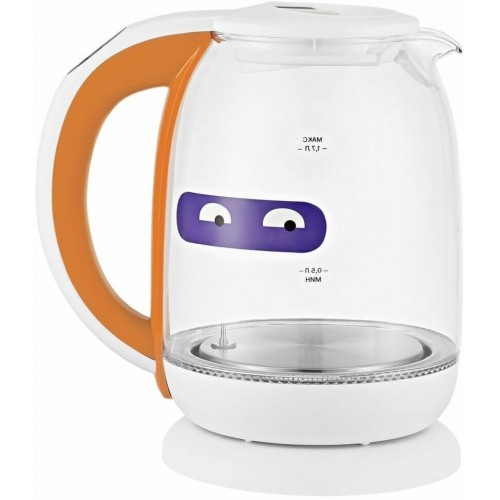 Электрочайник Kitfort КТ-6140-4 (белый/оранжевый) 5