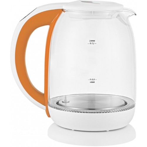 Электрочайник Kitfort КТ-6140-4 (белый/оранжевый) 6
