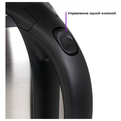 Электрочайник Kitfort KT-6162 (черный/серебристый) 4