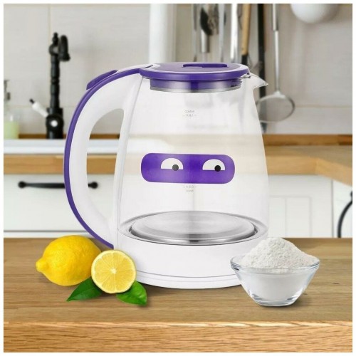 Электрочайник Kitfort KT-6167 (белый/фиолетовый) 2