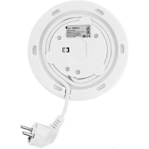 Электрочайник Kitfort KT-6167 (белый/фиолетовый) 5