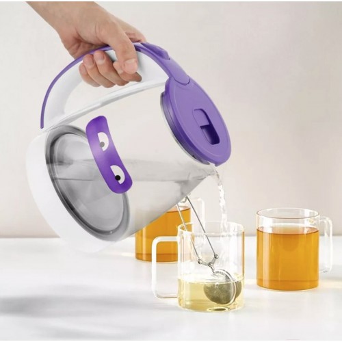 Электрочайник Kitfort KT-6167 (белый/фиолетовый) 7