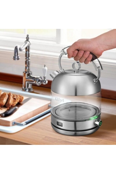 Электрочайник Kitfort КТ-6172 (серебристый) 2
