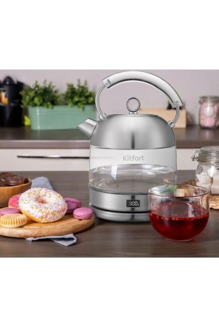 Электрочайник Kitfort КТ-6172 (серебристый) 3
