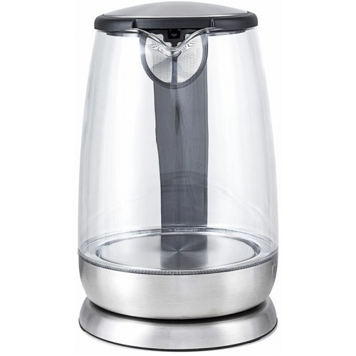 Электрочайник Kitfort КТ-619 (серебристый/черный) 1