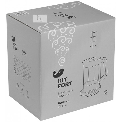 Электрочайник Kitfort KT-622 (серебристый) 1