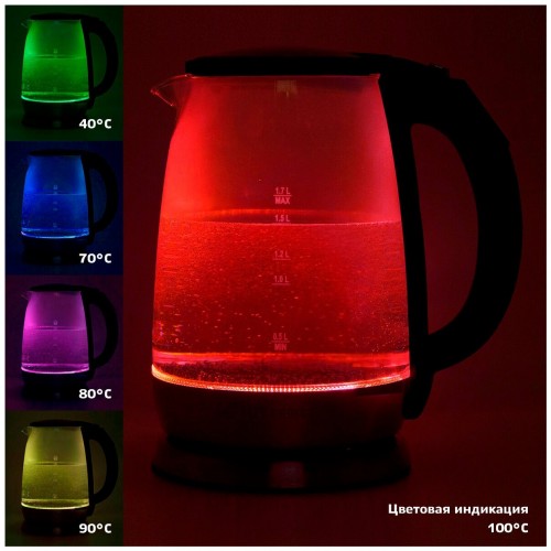 Электрочайник Kitfort KT-628 (серебристый) 2