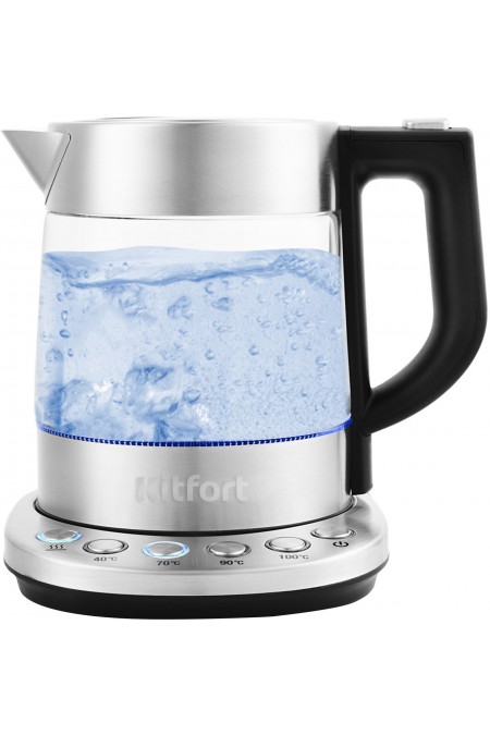 Электрочайник Kitfort KT-648 (серебристый) 1