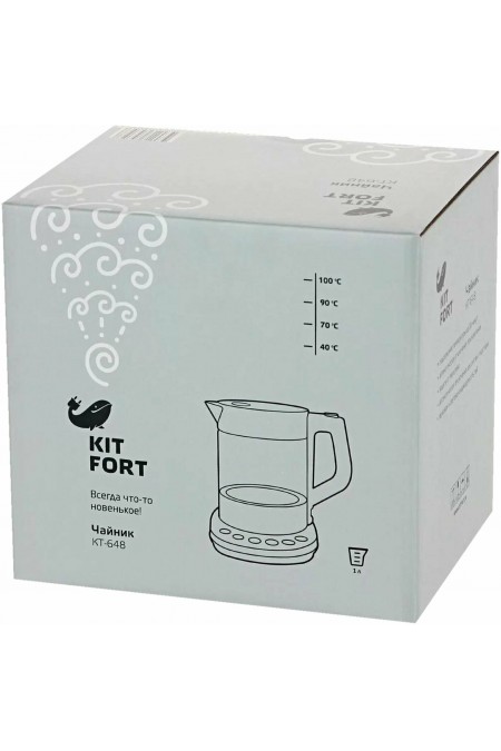 Электрочайник Kitfort KT-648 (серебристый) 7