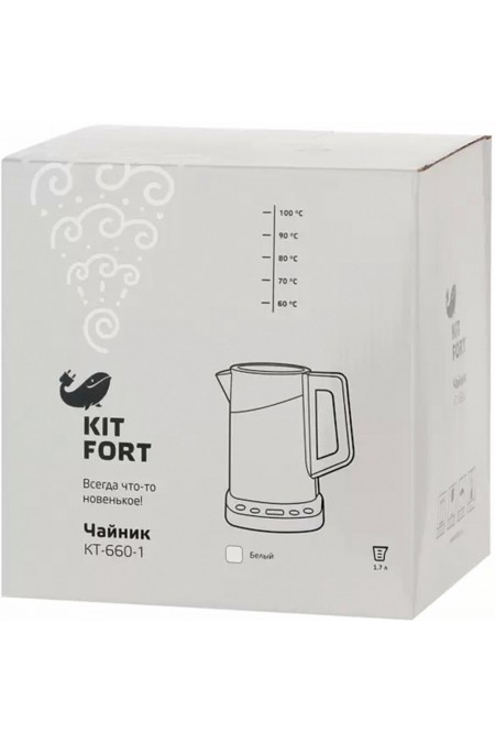 Электрочайник Kitfort KT-660-1 (белый) 9