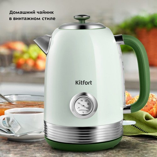 Электрочайник Kitfort KT-6604 (зеленый) 1