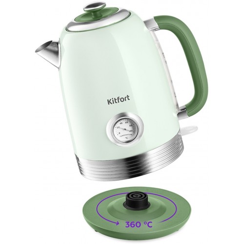 Электрочайник Kitfort KT-6604 (зеленый) 6