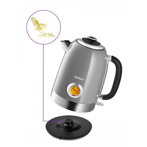 Электрочайник Kitfort KT-6605 (серый) 6