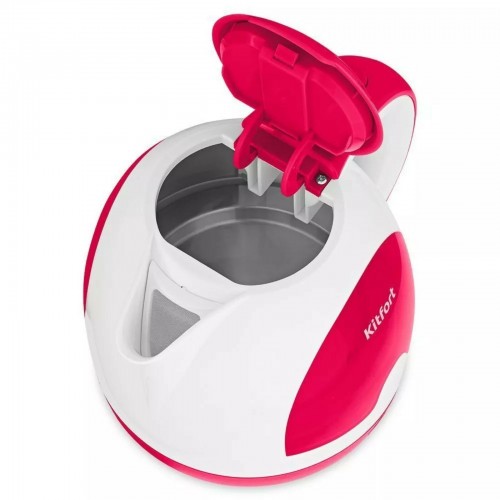 Электрочайник Kitfort КТ-6607-1 (белый/малиновый) 3