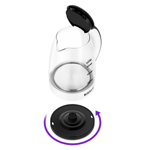 Электрочайник Kitfort КТ-6637 (черный/белый) 6