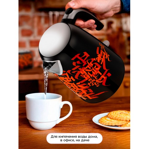 Электрочайник Kitfort КТ-6719 (черный/красный) 6