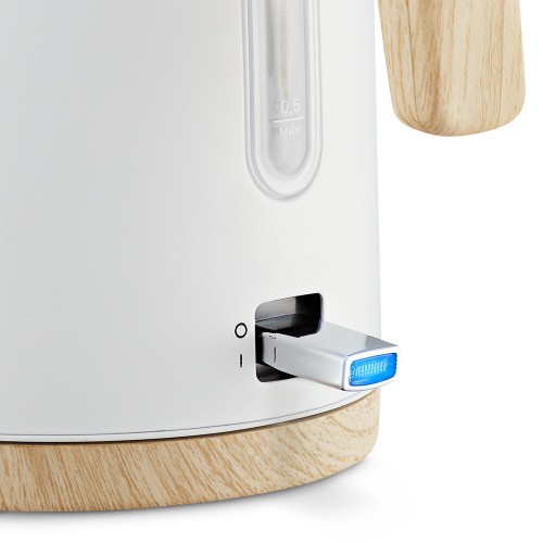 Электрочайник Kitfort КТ-6794 (белый/дерево) 1