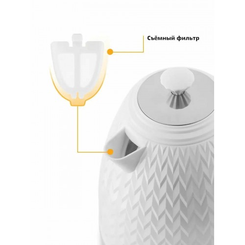 Электрочайник Kitfort KT-681 (белый) 9