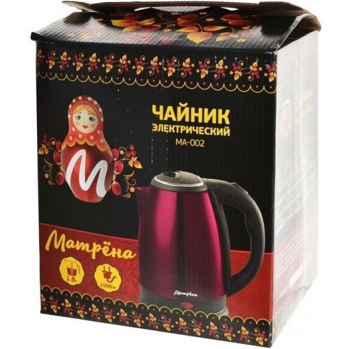 Электрочайник Матрёна MA-002 (бордовый) 1
