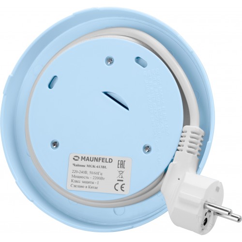 Электрочайник MAUNFELD MGK-613BL (голубой) 9