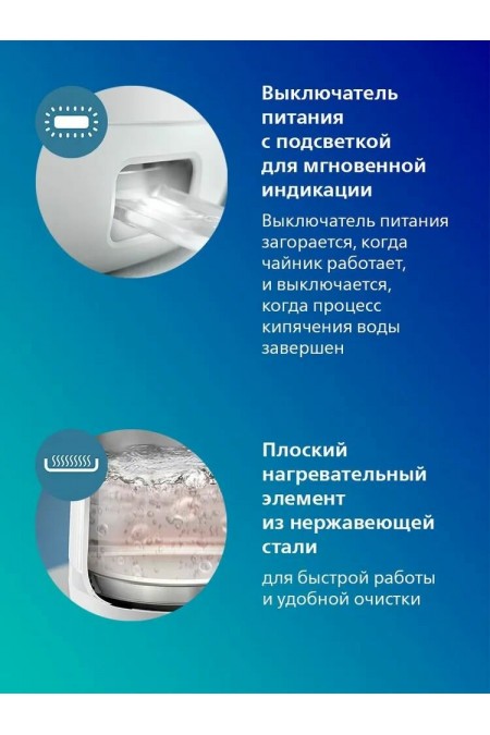 Электрочайник PHILIPS HD9411/00 (белый) 5