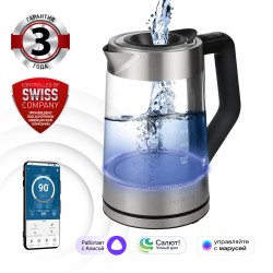 Электрочайник Polaris PWK 1725CGLD (серебристый/черный)